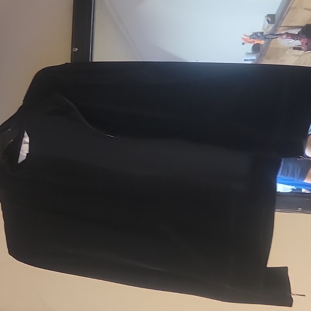 Slim black zip up